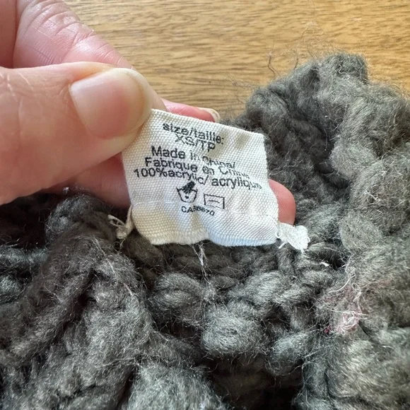 The Blueberry Hill - Olive green chunky knit sweater, 3-12 months - Picture 3 of 3